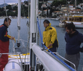 chorvatská premiéra na jachtě 2004